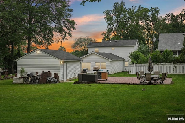 4 Lenape Trl, Wayne, NJ 07470 - rear view of property with a patio area