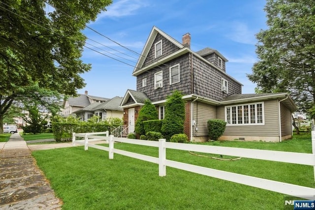 149 Springfield Ave, Rutherford, NJ 07070 - view of side of property featuring a chimney and brick siding