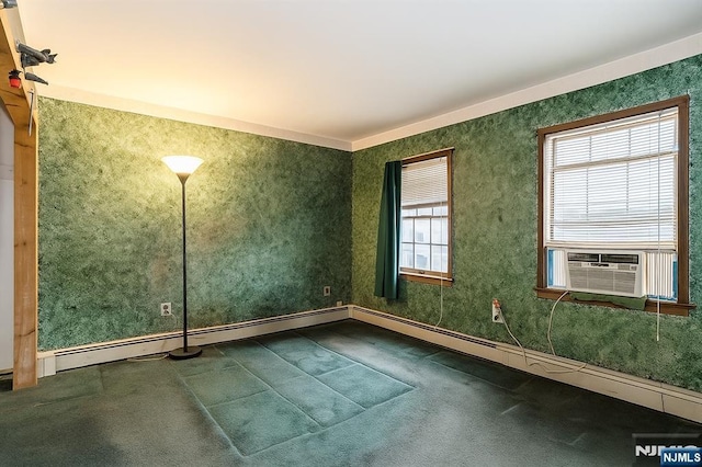 149 Springfield Ave, Rutherford, NJ 07070 - empty room with dark carpet and cooling unit