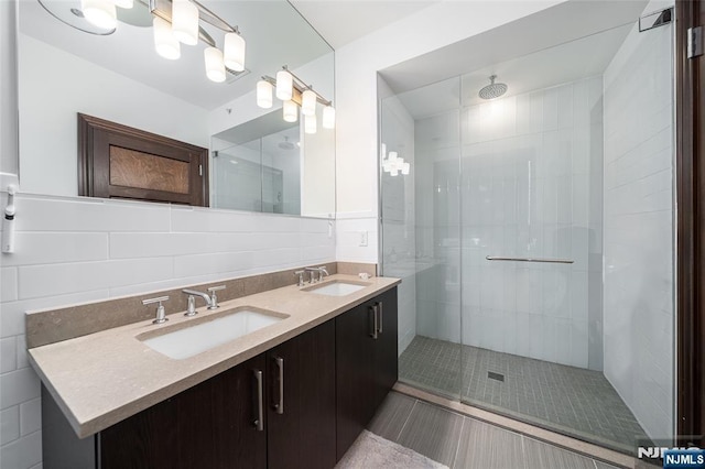 9 Somerset Ln Unit 201, Edgewater, NJ 07020 - full bath with a stall shower and double vanity