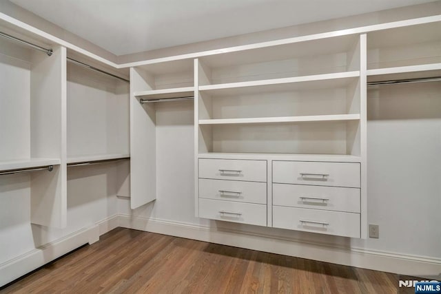 333 Mill Rd, Saddle River, NJ 07458 - walk in closet with dark wood-style flooring