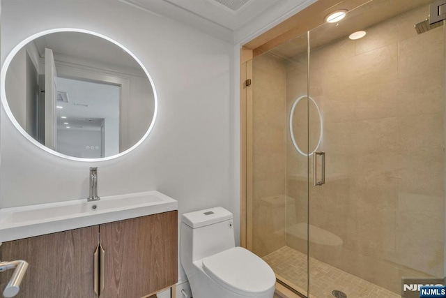333 Mill Rd, Saddle River, NJ 07458 - full bathroom with a shower stall and vanity