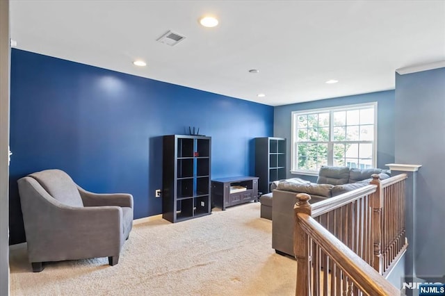73 Autumn Way Unit 24, Montvale, NJ 07645 - carpeted living area with recessed lighting and baseboards