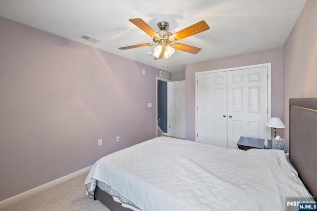 73 Autumn Way Unit 24, Montvale, NJ 07645 - carpeted bedroom with a closet and ceiling fan