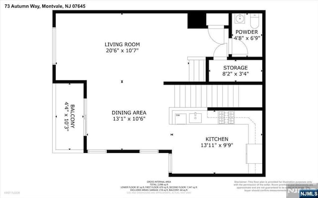 73 Autumn Way Unit 24, Montvale, NJ 07645 - view of home floor plan