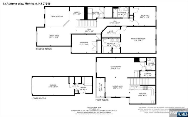 73 Autumn Way Unit 24, Montvale, NJ 07645 - view of property floor plan
