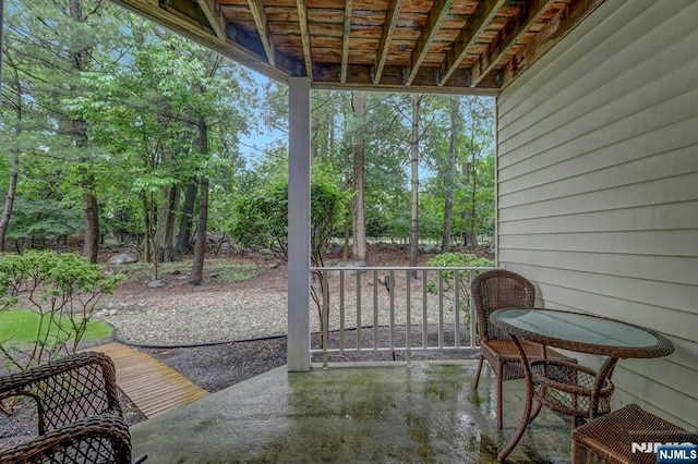 669 Juniper Way, Mahwah, NJ 07430 - view of patio / terrace with view of scattered trees