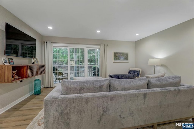 669 Juniper Way, Mahwah, NJ 07430 - living area with light wood-style flooring and recessed lighting