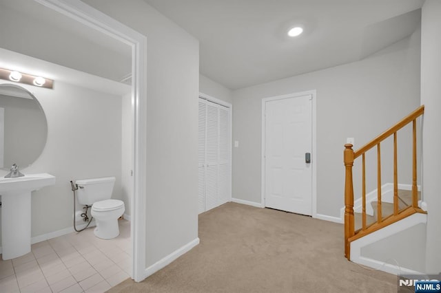231 Swathmore Dr, Nutley, NJ 07110 - bathroom with toilet and baseboards