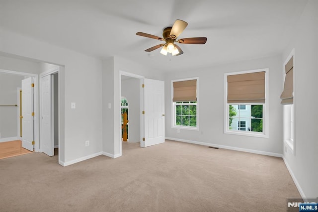 231 Swathmore Dr, Nutley, NJ 07110 - unfurnished bedroom with carpet, ensuite bath, and a ceiling fan