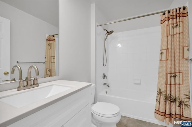231 Swathmore Dr, Nutley, NJ 07110 - bathroom with shower / tub combo with curtain, vanity, and tile patterned flooring