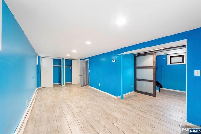 178-180 17th Ave, Paterson, NJ 07504 - spare room with light wood-style flooring and recessed lighting