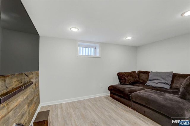 178 Arthur St, Hillsdale, NJ 07642 - living area with wood finished floors and recessed lighting