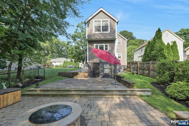 178 Arthur St, Hillsdale, NJ 07642 - fenced backyard with a patio