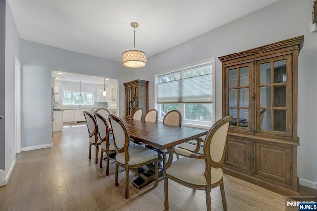 178 Arthur St, Hillsdale, NJ 07642 - dining space featuring light wood finished floors and baseboards
