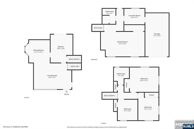 29 Lotus Ln, Waldwick, NJ 07463 - view of property floor plan