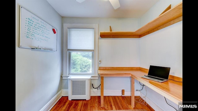 118 High St, Nutley, NJ 07110 - office with radiator and wood finished floors