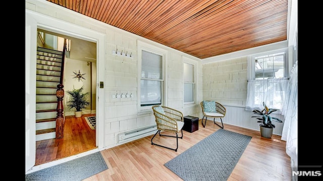 118 High St, Nutley, NJ 07110 - sunroom with baseboard heating