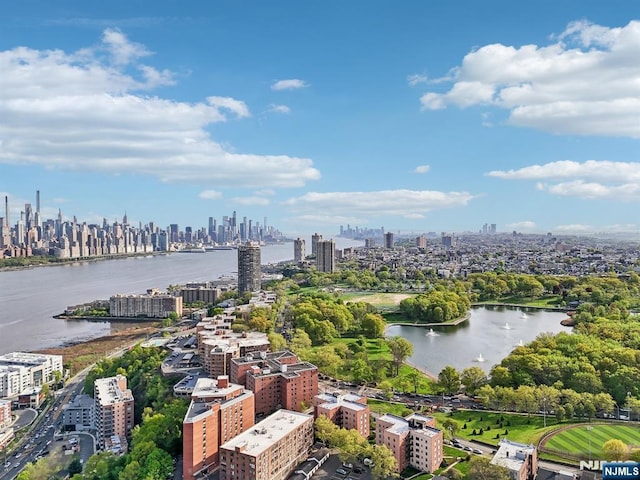 9060 Palisade Ave Unit 511, North Bergen, NJ 07047 - aerial view of city skyline and a nearby body of water