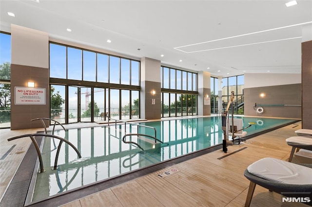 320 Adolphus Ave Unit 604, Cliffside Park, NJ 07010 - view of indoor pool