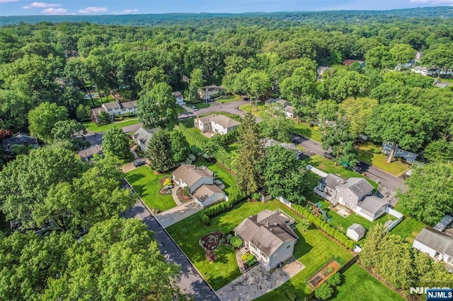 16 Murray Rd, Montvale, NJ 07645 - aerial view of property and surrounding area with a forest and nearby suburban area