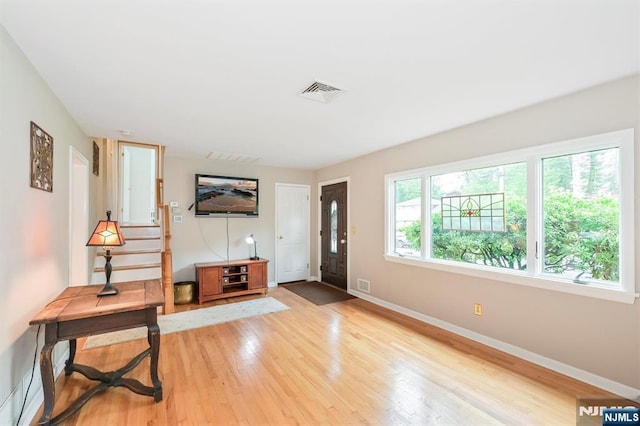 16 Murray Rd, Montvale, NJ 07645 - entryway with light wood-type flooring and baseboards