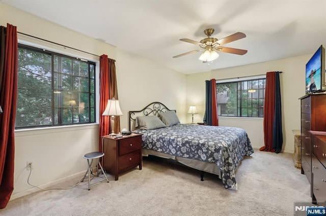1907 Faulkner Ct, Mahwah, NJ 07430 - bedroom with carpet floors and a ceiling fan