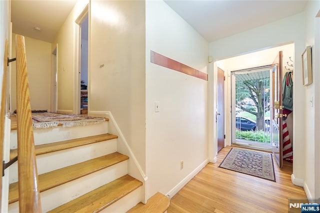 28 Urma Pl, Bloomfield, NJ 07003 - entryway featuring wood finished floors and stairway