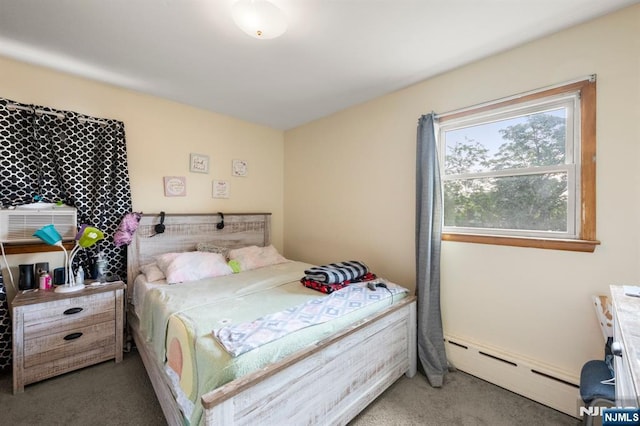105 Old Hoboken Rd, Hackensack, NJ 07601 - carpeted bedroom with a baseboard radiator