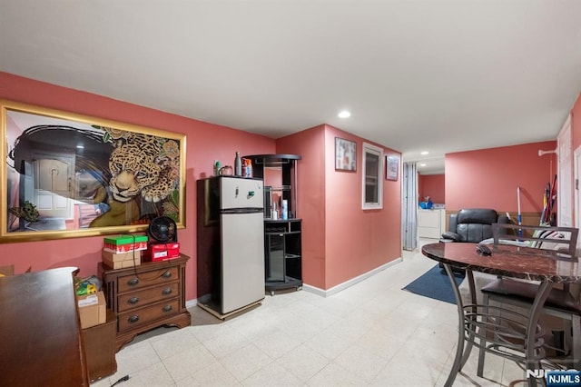 105 Old Hoboken Rd, Hackensack, NJ 07601 - dining area featuring light flooring and recessed lighting
