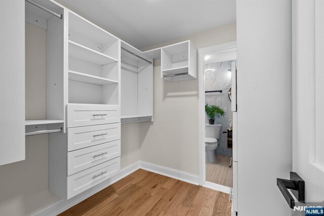 222 4th St, Ridgefield Park, NJ 07660 - spacious closet featuring light wood-type flooring
