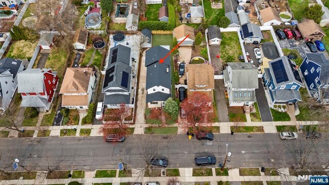 222 4th St, Ridgefield Park, NJ 07660 - aerial overview of property's location with nearby suburban area
