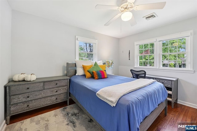 21 Valley Forge Way, Ho-Ho-Kus, NJ 07423 - bedroom featuring multiple windows, wood finished floors, and a ceiling fan