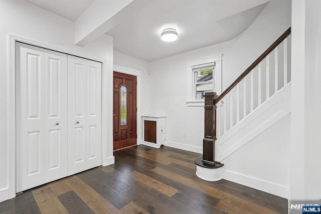 26 Amsterdam Ave, Teaneck, NJ 07666 - foyer featuring wood finished floors and stairs
