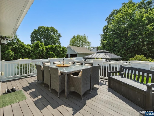 36 First, Hawthorne, NJ 07506 - wooden deck with outdoor dining area