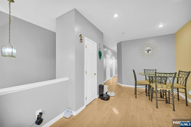 303 Wilshire Dr, Nutley, NJ 07110 - dining space with recessed lighting and light wood-style flooring