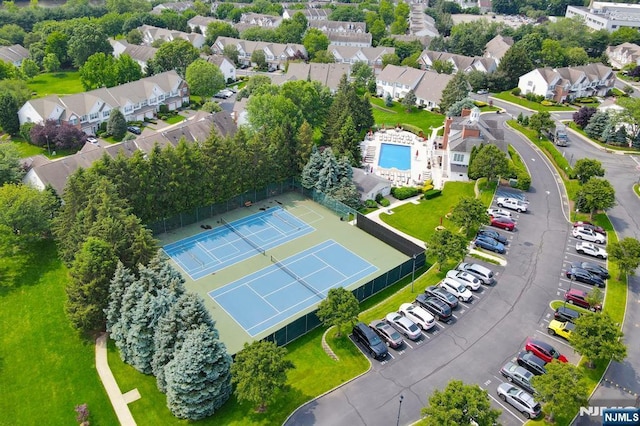 303 Wilshire Dr, Nutley, NJ 07110 - bird's eye view of a pool