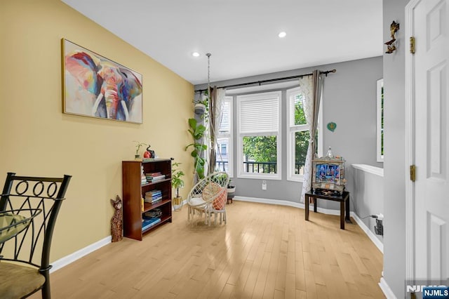 303 Wilshire Dr, Nutley, NJ 07110 - living area featuring light wood-style floors and recessed lighting