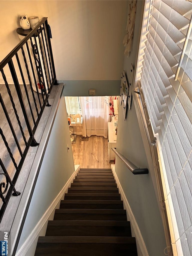 188 Hoyt St, Kearny, NJ 07032 - stairs with wood finished floors