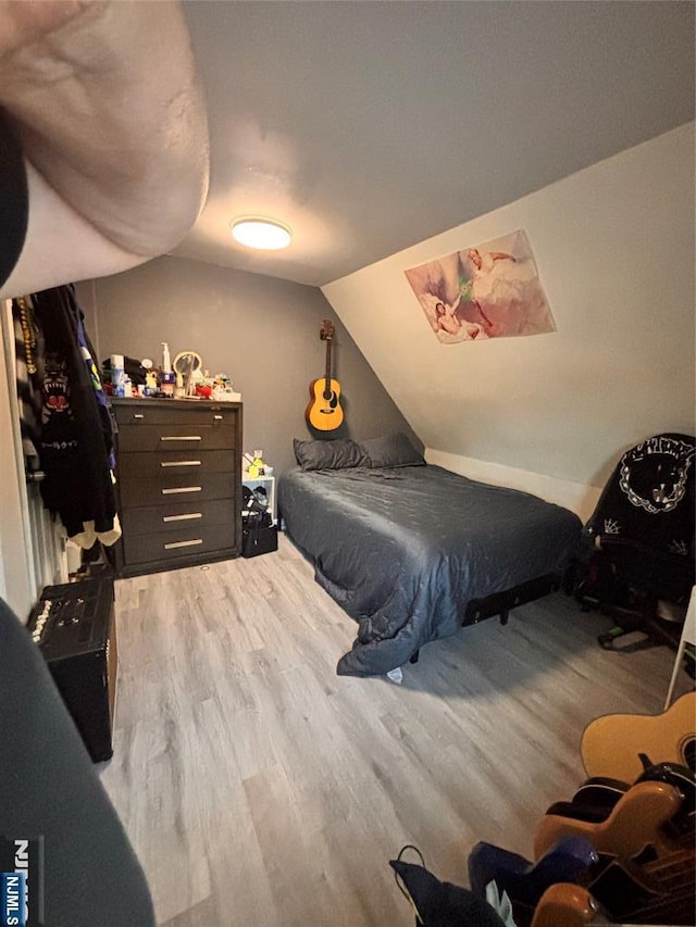 188 Hoyt St, Kearny, NJ 07032 - bedroom featuring light wood-style floors and lofted ceiling