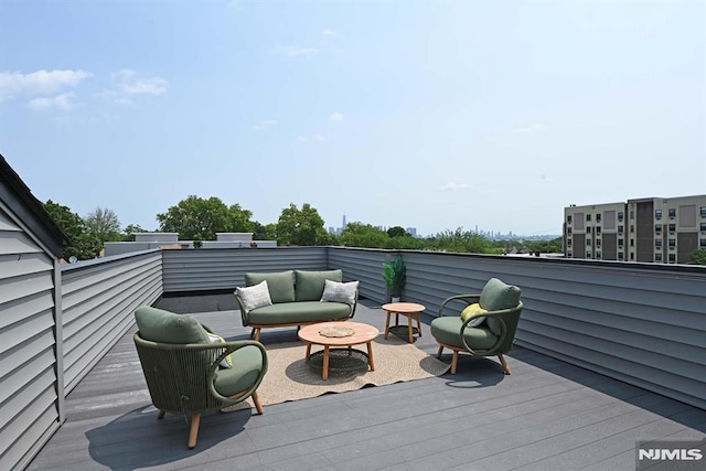 29 Armstrong Ave Unit 3, Jersey City, NJ 07305 - view of wooden terrace