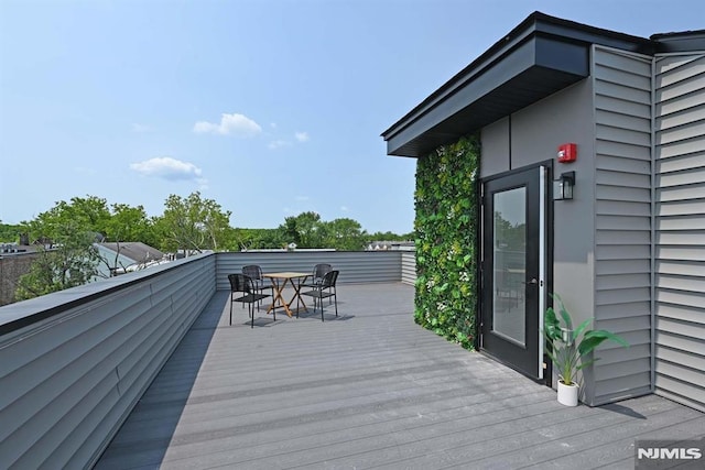29 Armstrong Ave Unit 3, Jersey City, NJ 07305 - deck with outdoor dining space