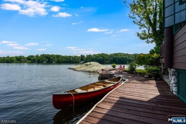19 Division Ln, Byram, NJ 07821 - dock area with a water view