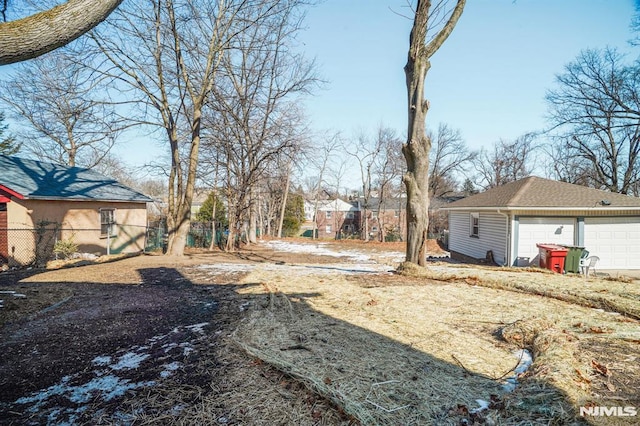 46 Oak Ridge Ave, Nutley, NJ 07110 - view of yard featuring a garage