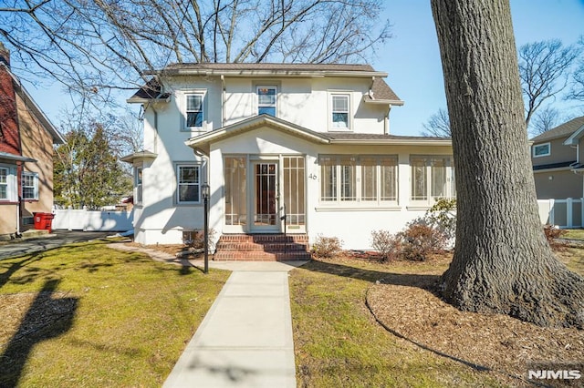 46 Oak Ridge Ave, Nutley, NJ 07110 - traditional style home with stucco siding