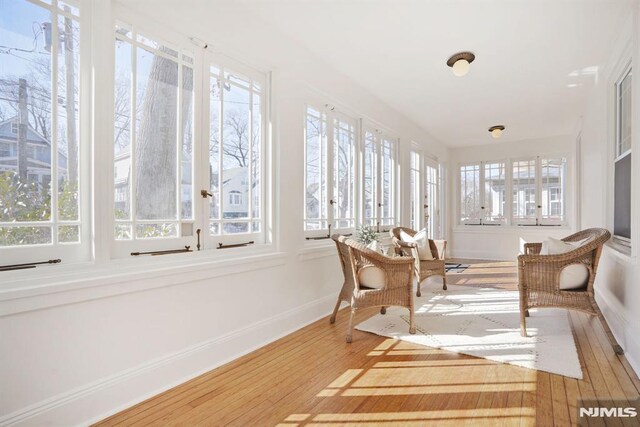 46 Oak Ridge Ave, Nutley, NJ 07110 - sunroom featuring wood finished floors and baseboards