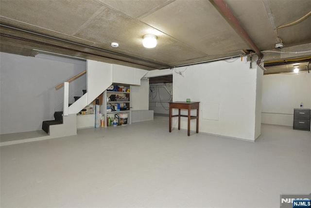 36 Grove St, Waldwick, NJ 07463 - below grade area featuring stairway