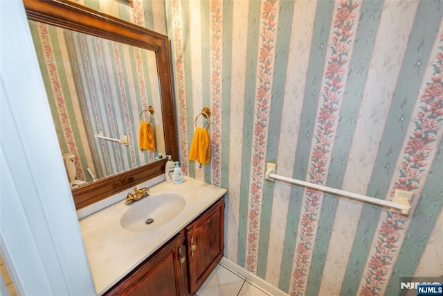 76 Point View Parkway, Wayne, NJ 07470 - bathroom featuring vanity and tile patterned floors