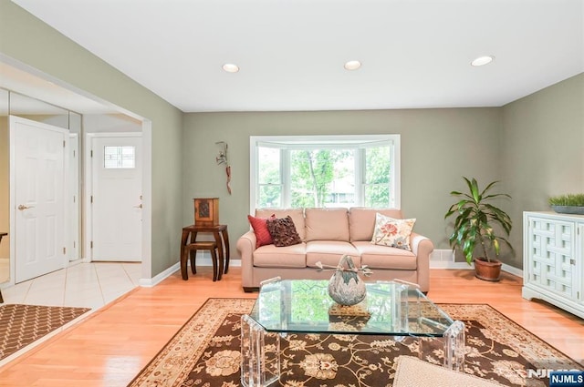 39 Terrace Rd, Wayne, NJ 07470 - living area featuring healthy amount of natural light, wood finished floors, and recessed lighting