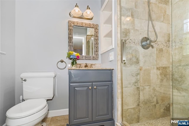 17 Windham Pl, Glen Rock, NJ 07452 - bathroom with vanity and a shower stall